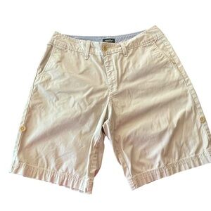 🔥🤎Eddie Bauer women’s Blakely fit shorts size L. Classic, khaki - adjust leg